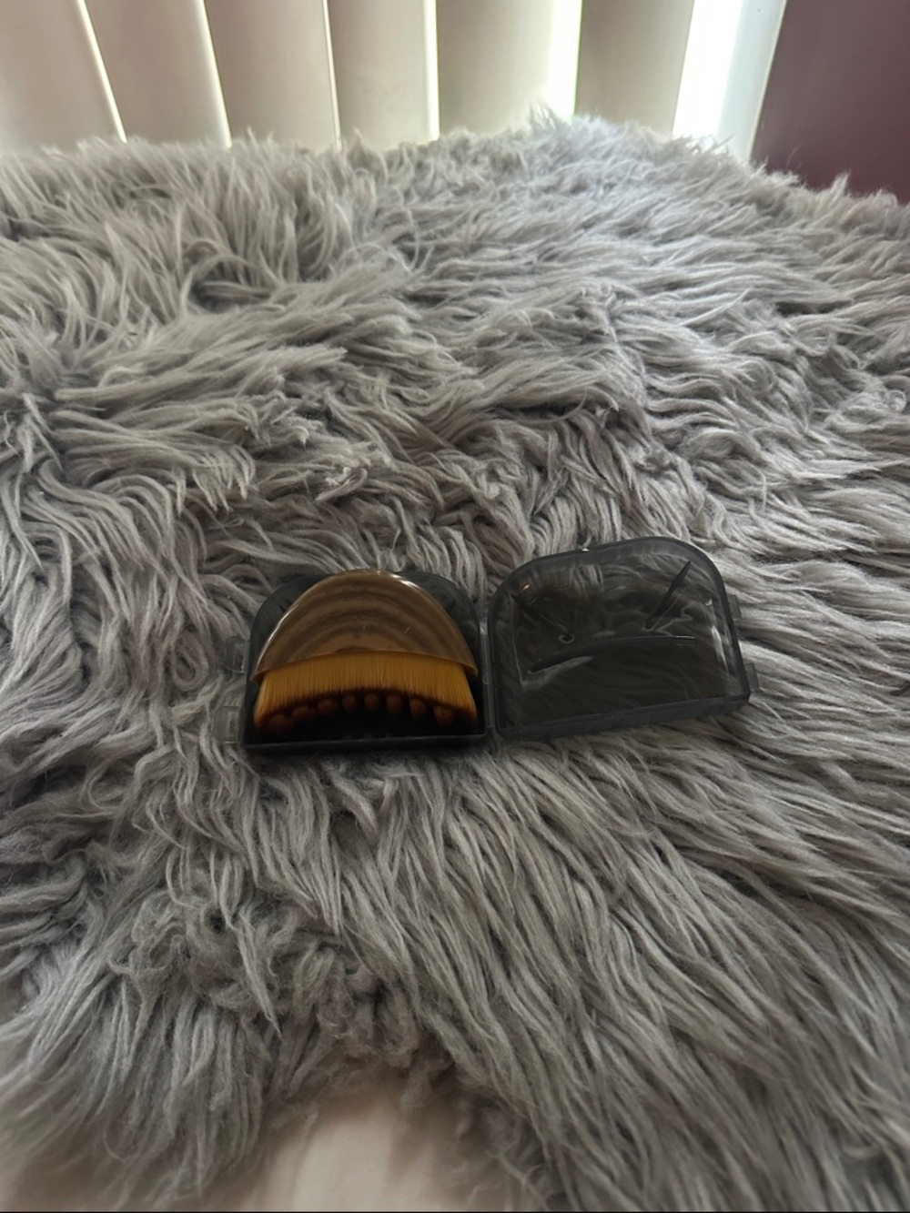Compact Travel Lymphatic Face Brush with Case